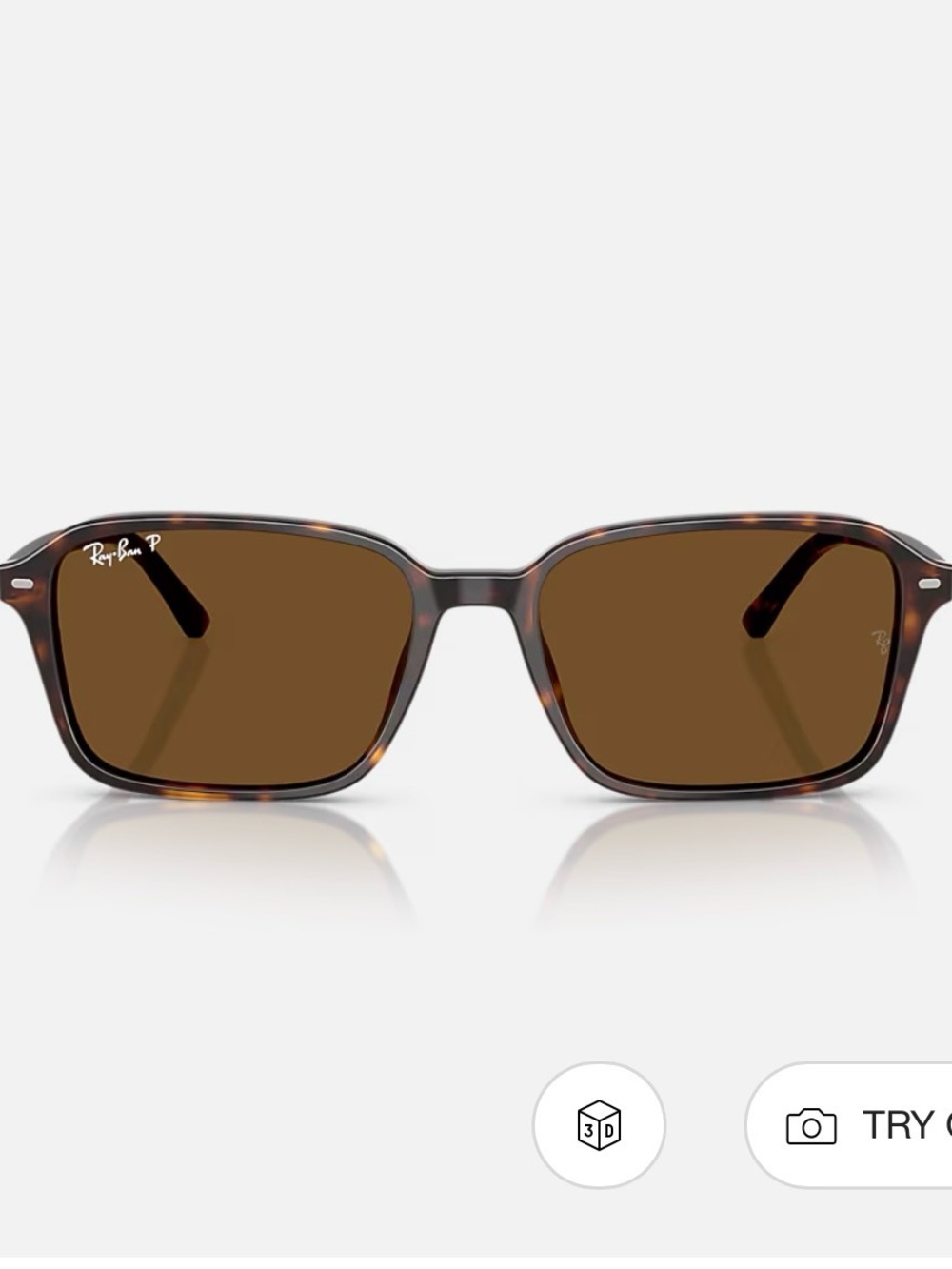 Raimond Ray-Ban Tortoiseshell Frame Sunglasses with Brown Lenses